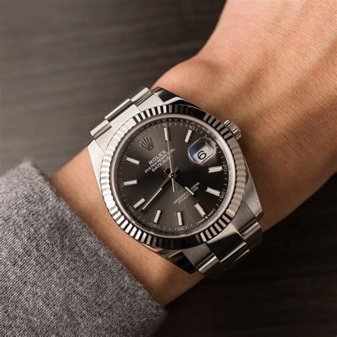 rolex datejust 41mm dark rhodium|Rolex Datejust 41 rhodium price.